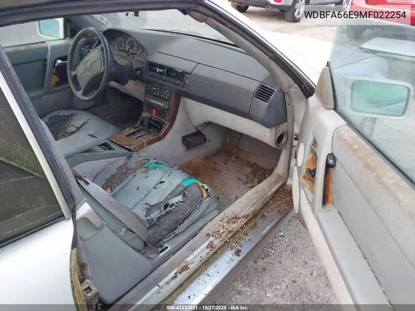 WDBFA66E9MF022254 1991 Mercedes-Benz 500 Sl