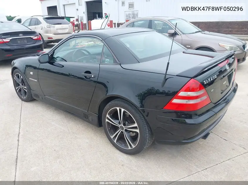 1998 Mercedes-Benz Slk 230 VIN: WDBKK47F8WF050296 Lot: 45194339