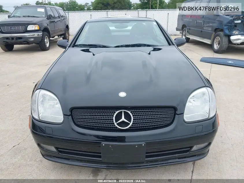 1998 Mercedes-Benz Slk 230 VIN: WDBKK47F8WF050296 Lot: 45194339
