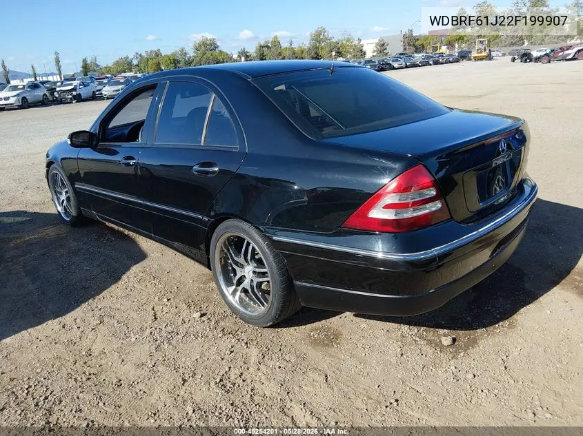 2002 Mercedes-Benz C 240 VIN: WDBRF61J22F199907 Lot: 45254201