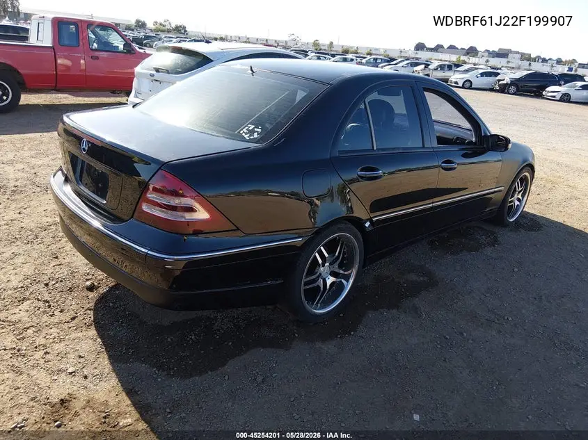 2002 Mercedes-Benz C 240 VIN: WDBRF61J22F199907 Lot: 45254201