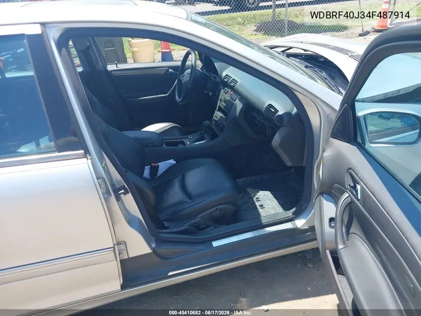 2004 Mercedes-Benz C 230 Kompressor Sport/Sport VIN: WDBRF40J34F487914 Lot: 45410682