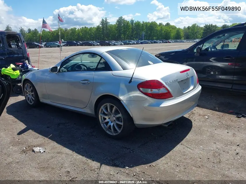 2005 Mercedes-Benz Slk 350 VIN: WDBWK56F55F049890 Lot: 45196047