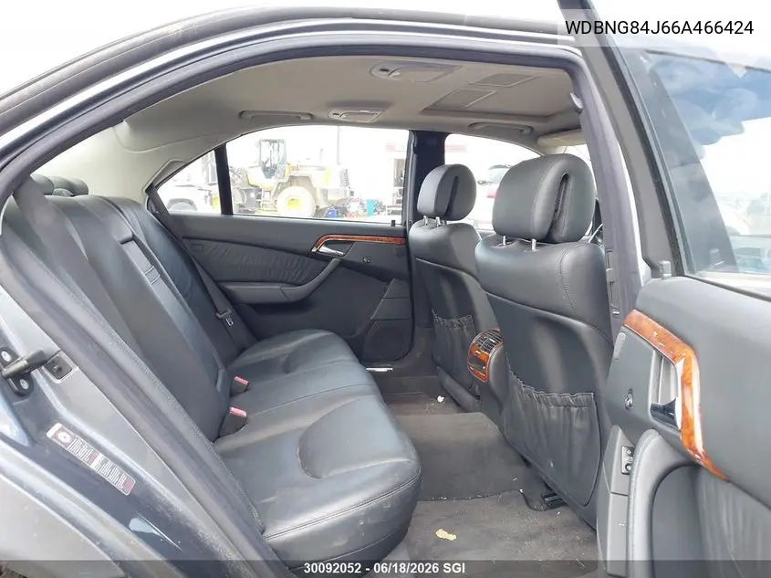 2006 Mercedes-Benz S 500 4Matic VIN: WDBNG84J66A466424 Lot: 30092052