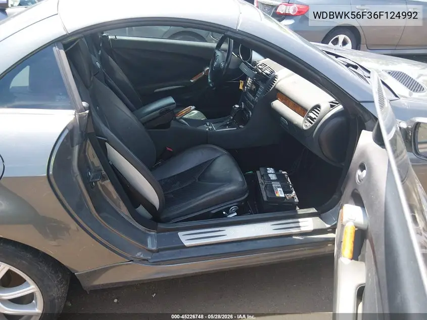 2006 Mercedes-Benz Slk 350 VIN: WDBWK56F36F124992 Lot: 45226748