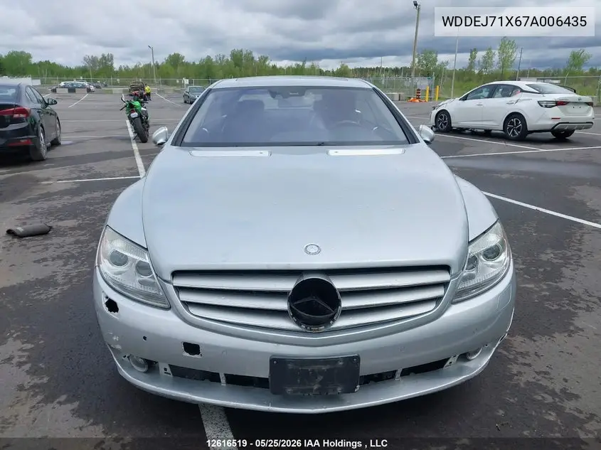 2007 Mercedes-Benz Cl 550 VIN: WDDEJ71X67A006435 Lot: 12616519