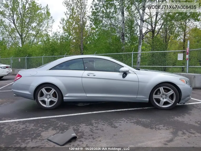 2007 Mercedes-Benz Cl 550 VIN: WDDEJ71X67A006435 Lot: 12616519