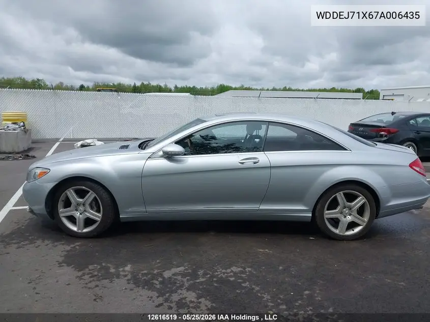 2007 Mercedes-Benz Cl 550 VIN: WDDEJ71X67A006435 Lot: 12616519