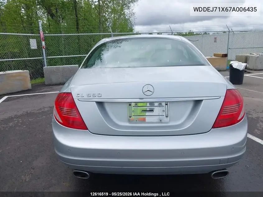 2007 Mercedes-Benz Cl 550 VIN: WDDEJ71X67A006435 Lot: 12616519