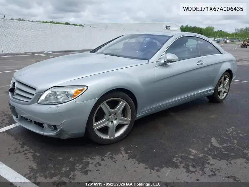 2007 Mercedes-Benz Cl 550 VIN: WDDEJ71X67A006435 Lot: 12616519