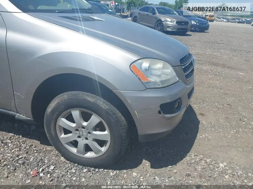 2007 Mercedes-Benz Ml 320 Cdi 4Matic VIN: 4JGBB22E87A168637 Lot: 45411003