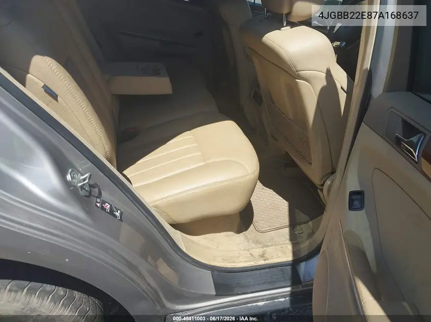 2007 Mercedes-Benz Ml 320 Cdi 4Matic VIN: 4JGBB22E87A168637 Lot: 45411003