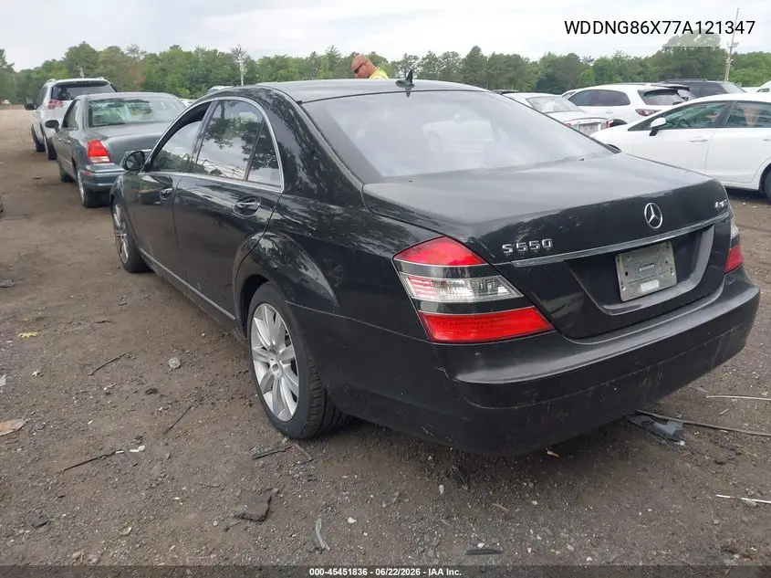 2007 Mercedes-Benz S 550 4Matic VIN: WDDNG86X77A121347 Lot: 45451836