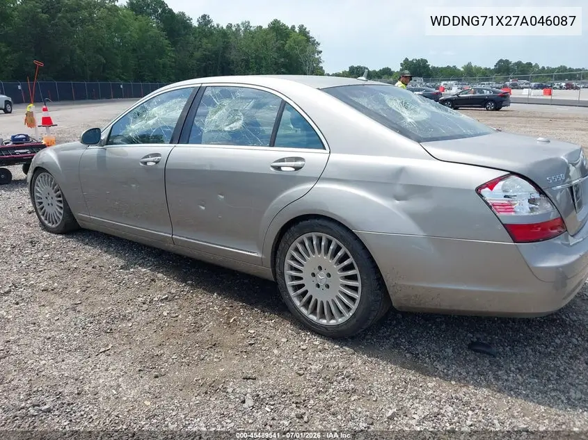 2007 Mercedes-Benz S 550 VIN: WDDNG71X27A046087 Lot: 45489541