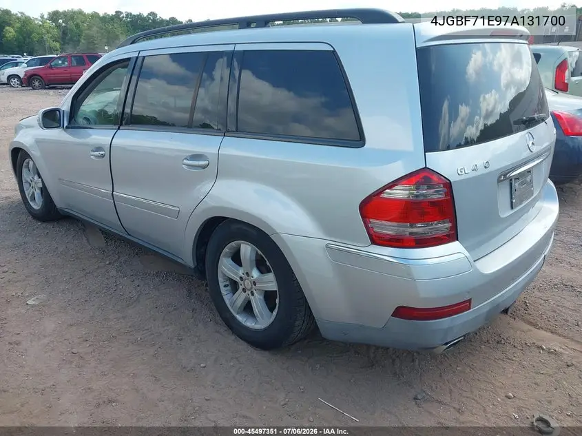 2007 Mercedes-Benz Gl 450 4Matic VIN: 4JGBF71E97A131700 Lot: 45497351