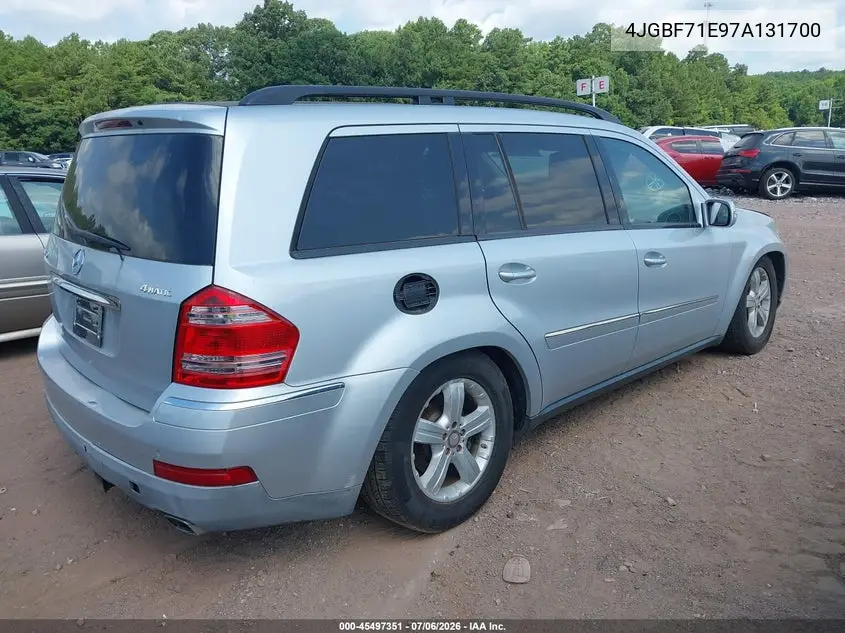 2007 Mercedes-Benz Gl 450 4Matic VIN: 4JGBF71E97A131700 Lot: 45497351