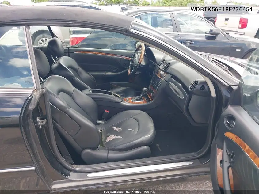2008 Mercedes-Benz Clk 350 VIN: WDBTK56F18F236454 Lot: 45367880