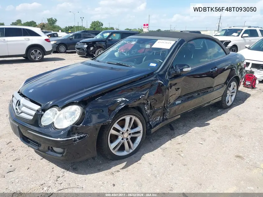 2008 Mercedes-Benz Clk 350 VIN: WDBTK56F48T093050 Lot: 45412611