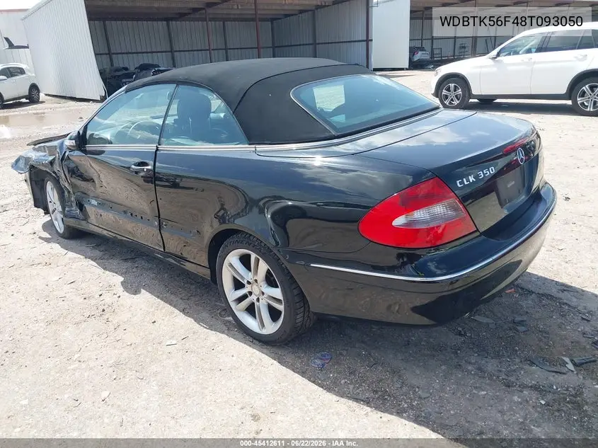2008 Mercedes-Benz Clk 350 VIN: WDBTK56F48T093050 Lot: 45412611