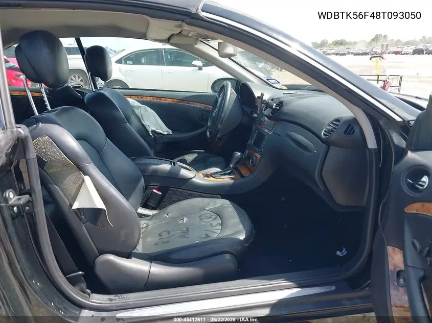 2008 Mercedes-Benz Clk 350 VIN: WDBTK56F48T093050 Lot: 45412611