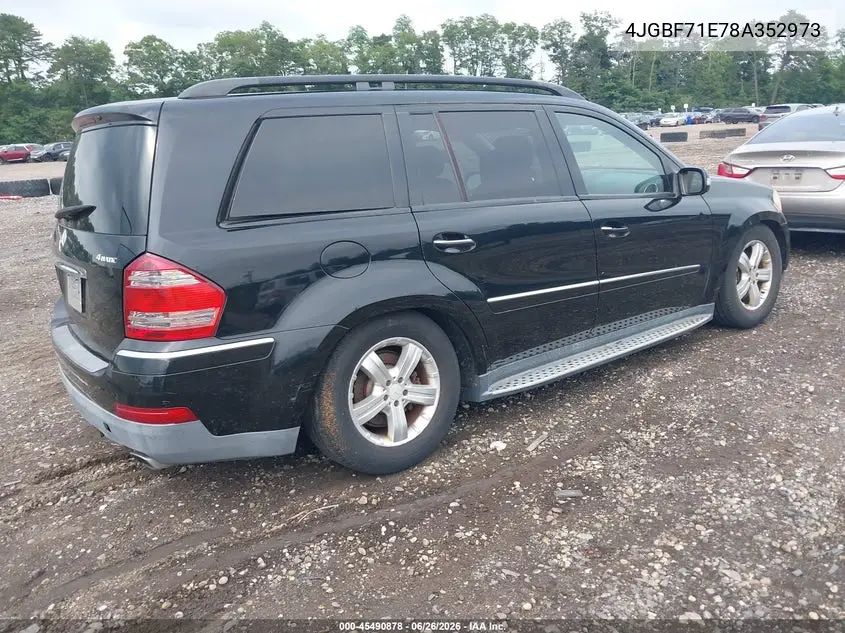 2008 Mercedes-Benz Gl-Class 4.6L VIN: 4JGBF71E78A352973 Lot: 45490878