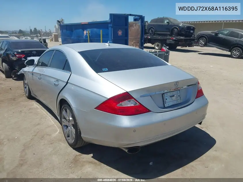 2008 Mercedes-Benz Cls 550 VIN: WDDDJ72X68A116395 Lot: 45584026
