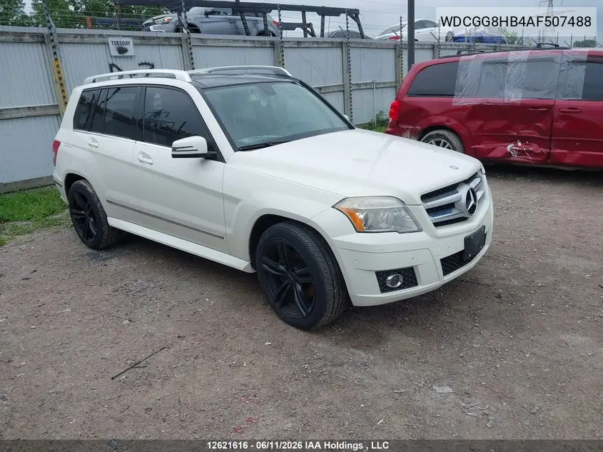 2010 Mercedes-Benz Glk 350 4Matic VIN: WDCGG8HB4AF507488 Lot: 12621616