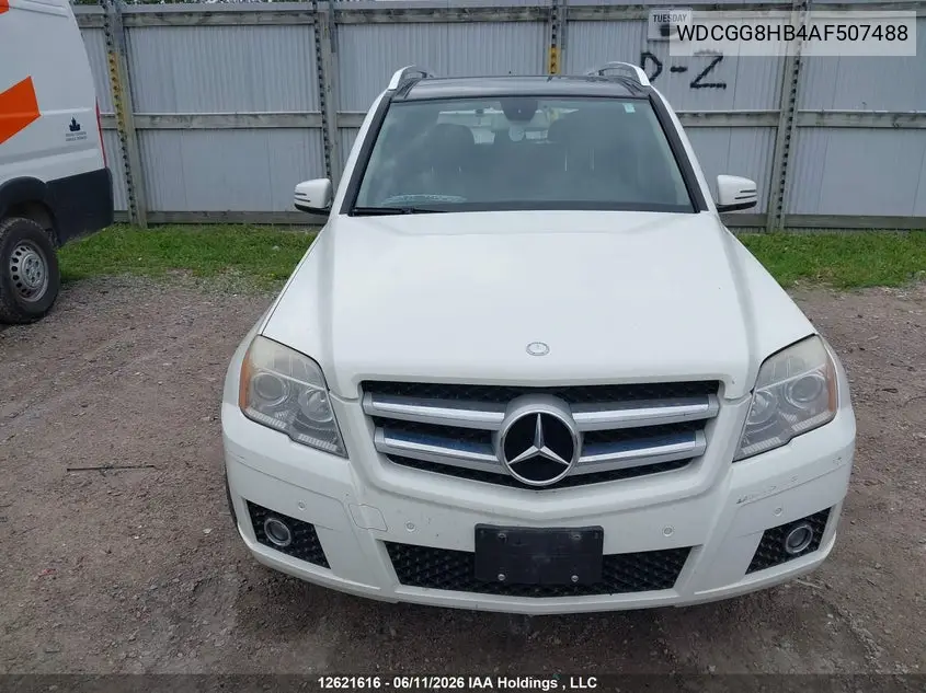 2010 Mercedes-Benz Glk 350 4Matic VIN: WDCGG8HB4AF507488 Lot: 12621616