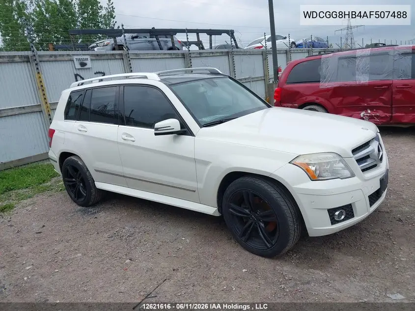 2010 Mercedes-Benz Glk 350 4Matic VIN: WDCGG8HB4AF507488 Lot: 12621616