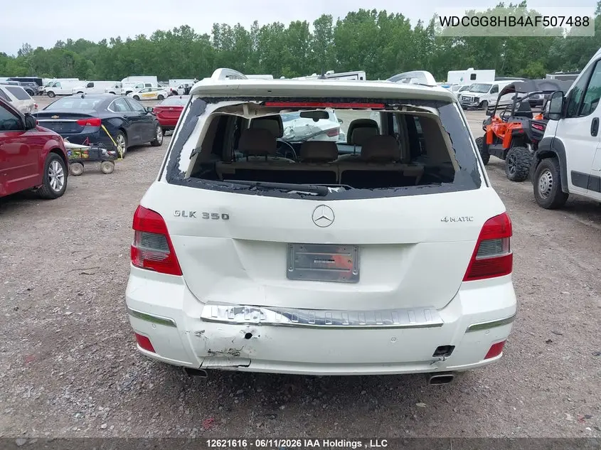 2010 Mercedes-Benz Glk 350 4Matic VIN: WDCGG8HB4AF507488 Lot: 12621616
