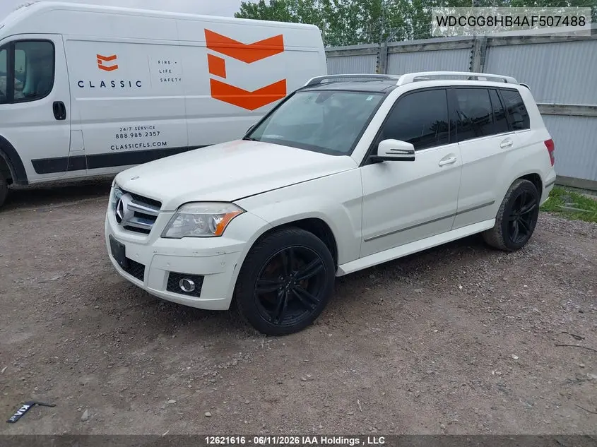 2010 Mercedes-Benz Glk 350 4Matic VIN: WDCGG8HB4AF507488 Lot: 12621616