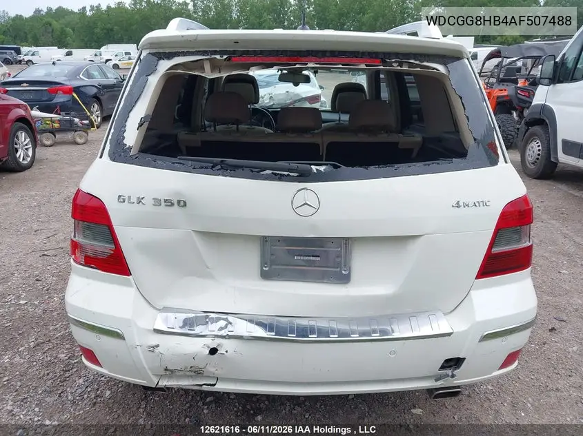 2010 Mercedes-Benz Glk 350 4Matic VIN: WDCGG8HB4AF507488 Lot: 12621616