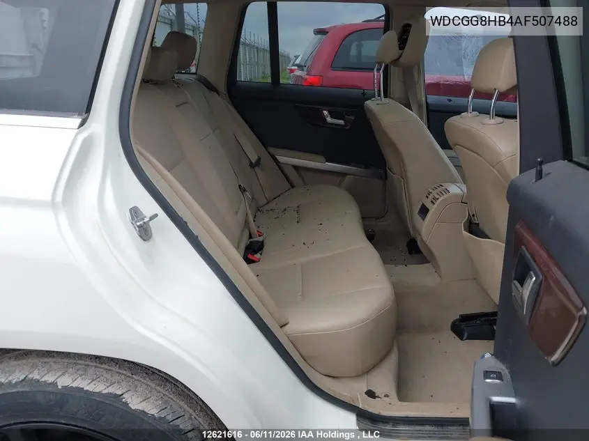 2010 Mercedes-Benz Glk 350 4Matic VIN: WDCGG8HB4AF507488 Lot: 12621616