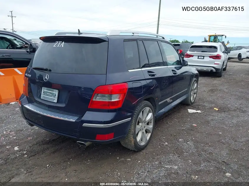 2010 Mercedes-Benz Glk 350 VIN: WDCGG5GB0AF337615 Lot: 45380494