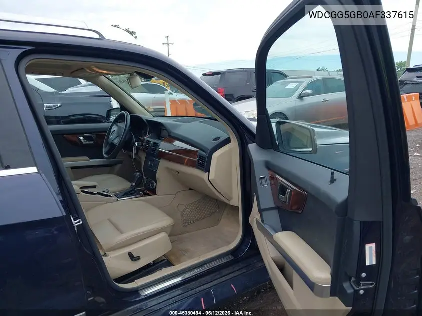 2010 Mercedes-Benz Glk 350 VIN: WDCGG5GB0AF337615 Lot: 45380494