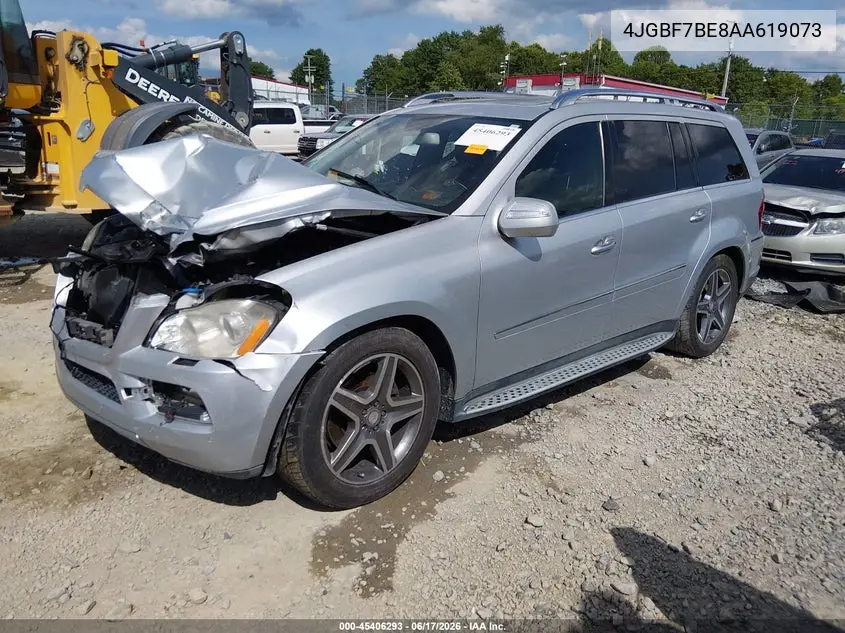 2010 Mercedes-Benz Gl 450 4Matic VIN: 4JGBF7BE8AA619073 Lot: 45406293