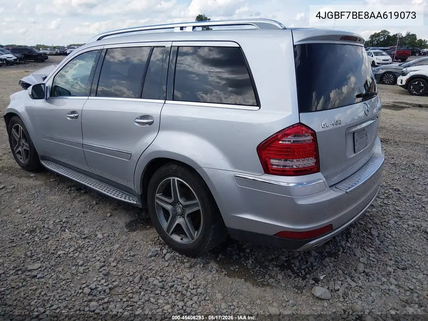 2010 Mercedes-Benz Gl 450 4Matic VIN: 4JGBF7BE8AA619073 Lot: 45406293