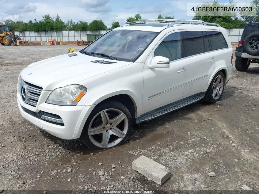 2011 Mercedes-Benz Gl 550 4Matic VIN: 4JGBF8GE3BA660503 Lot: 45228615