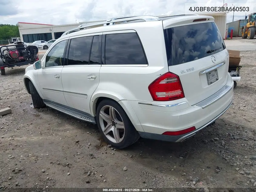 2011 Mercedes-Benz Gl 550 4Matic VIN: 4JGBF8GE3BA660503 Lot: 45228615