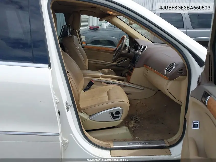 2011 Mercedes-Benz Gl 550 4Matic VIN: 4JGBF8GE3BA660503 Lot: 45228615