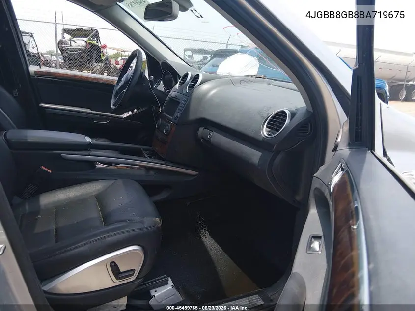 2011 Mercedes-Benz Ml 350 4Matic VIN: 4JGBB8GB8BA719675 Lot: 45459765