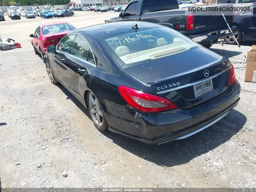 2012 Mercedes-Benz Cls 550 4Matic VIN: WDDLJ9BB4CA050904 Lot: 45056972