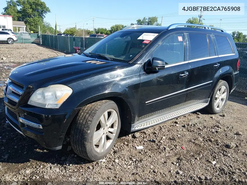 2012 Mercedes-Benz Gl 450 4Matic VIN: 4JGBF7BE2CA765908 Lot: 45425731