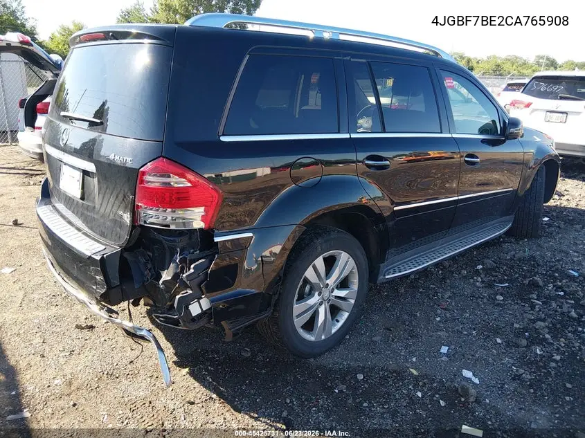 2012 Mercedes-Benz Gl 450 4Matic VIN: 4JGBF7BE2CA765908 Lot: 45425731