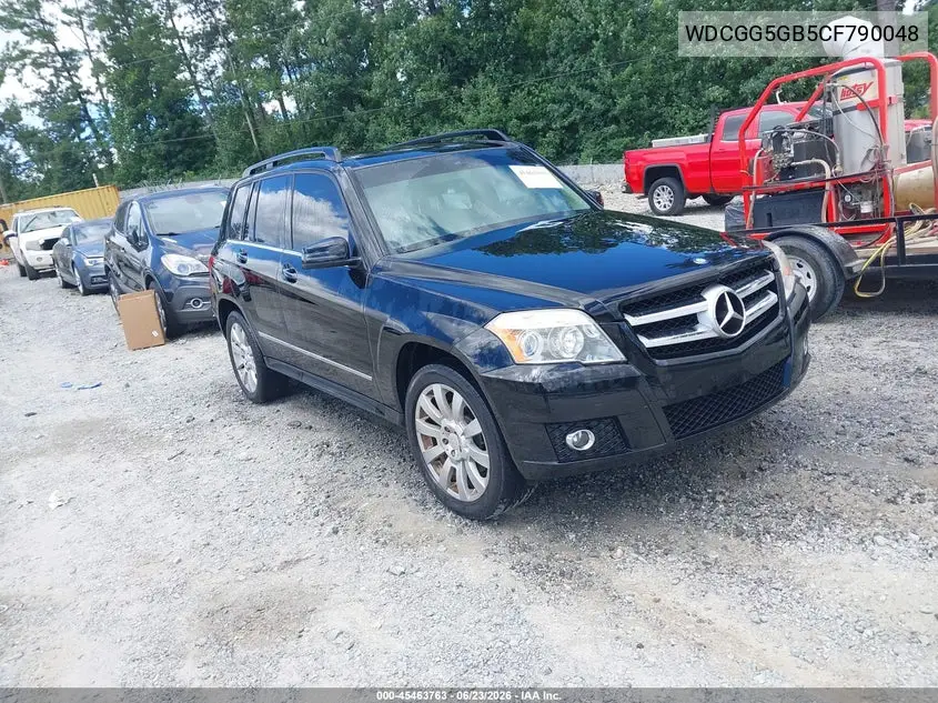 2012 Mercedes-Benz Glk 350 VIN: WDCGG5GB5CF790048 Lot: 45463763
