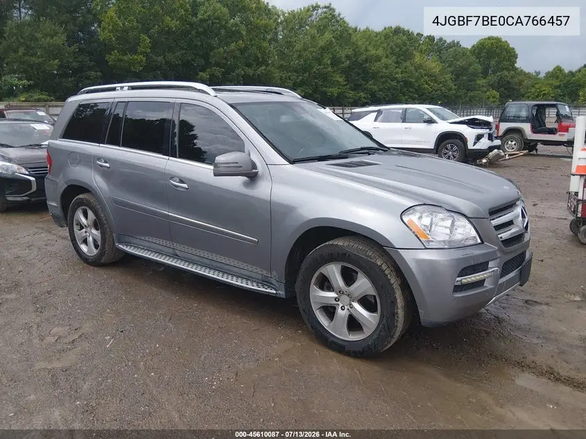 2012 Mercedes-Benz Gl 450 4Matic VIN: 4JGBF7BE0CA766457 Lot: 45610087