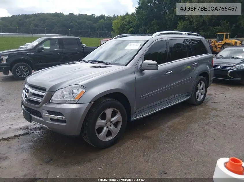 2012 Mercedes-Benz Gl 450 4Matic VIN: 4JGBF7BE0CA766457 Lot: 45610087