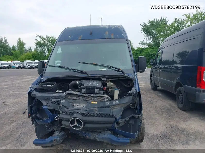2013 Mercedes-Benz Sprinter 2500 High Roof VIN: WD3BE8CC9D5782199 Lot: 12646838x