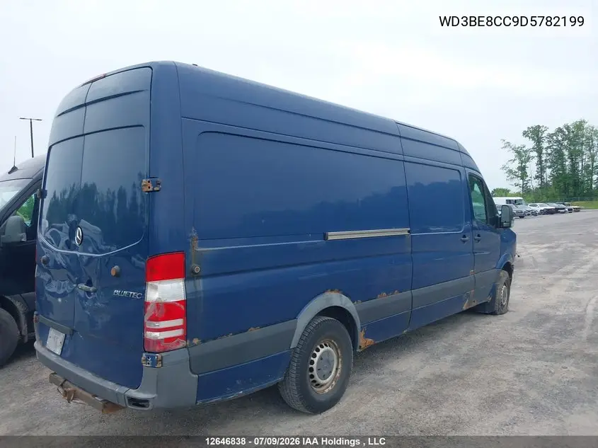 2013 Mercedes-Benz Sprinter 2500 High Roof VIN: WD3BE8CC9D5782199 Lot: 12646838x