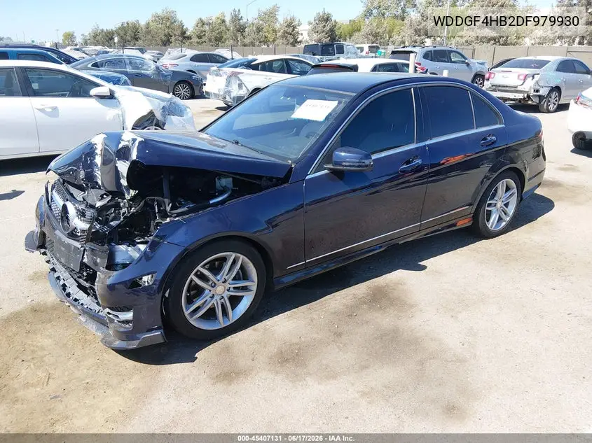 2013 Mercedes-Benz C 250 Sport VIN: WDDGF4HB2DF979930 Lot: 45407131